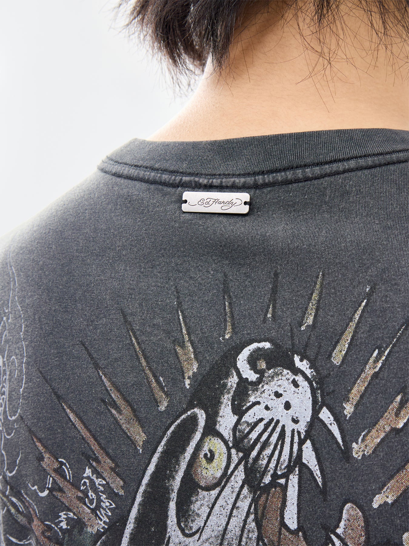 Dragon Panther Graphic T-Shirt Black - Image 3