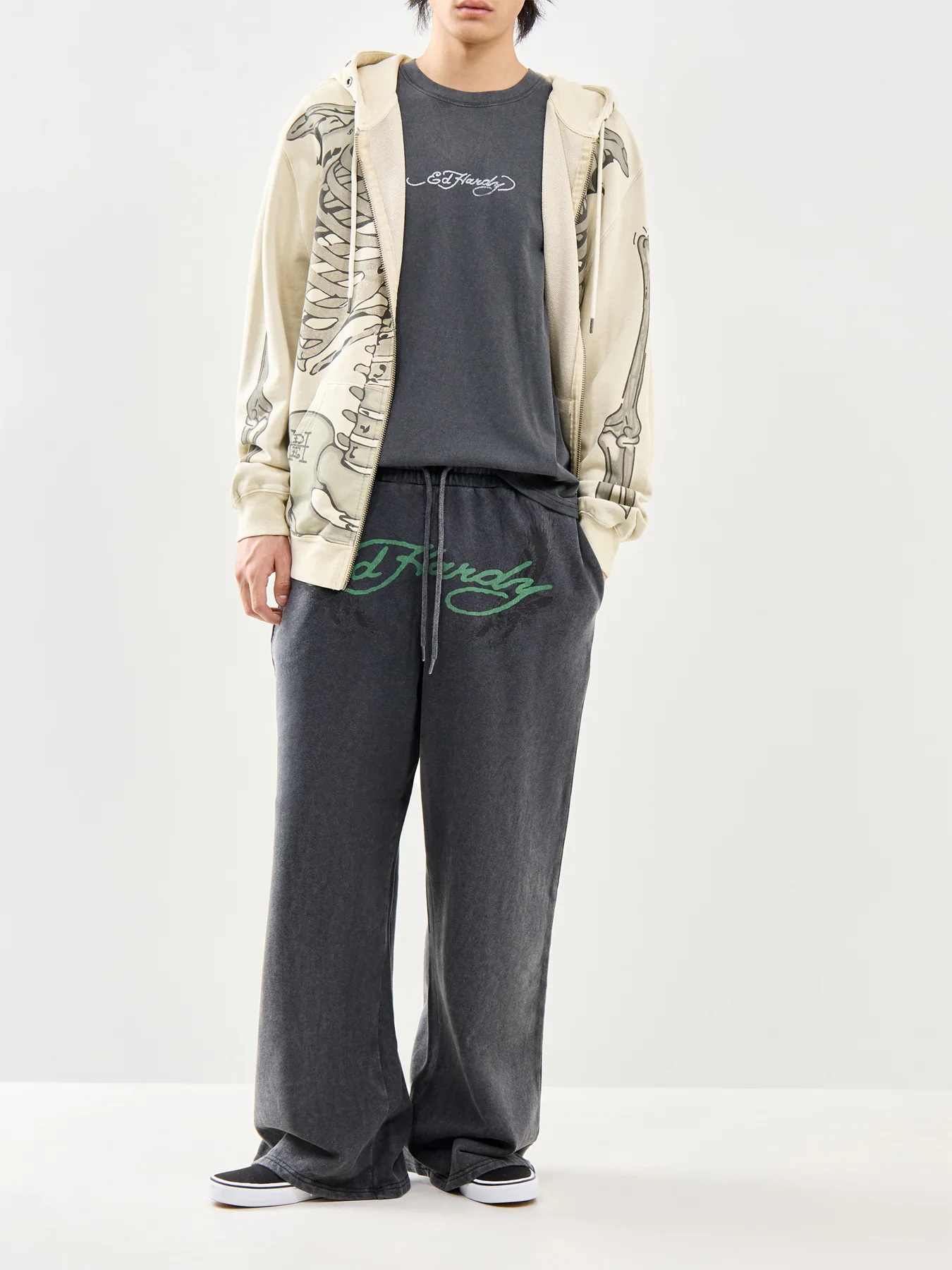 Tattoo Club Straight Leg Joggers Black - Image 2