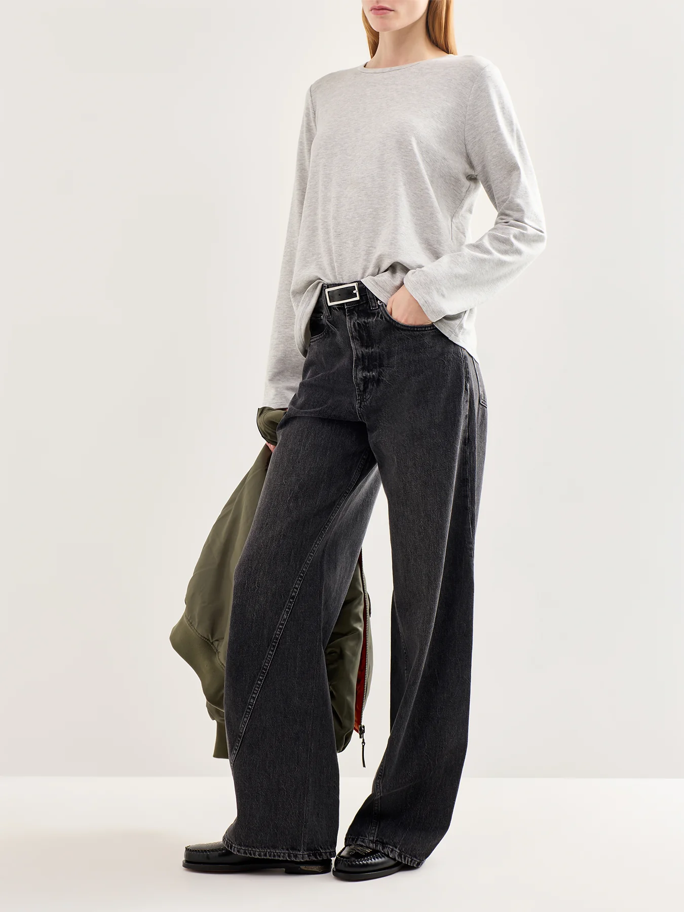 Crew Neck Top Grey - Image 2