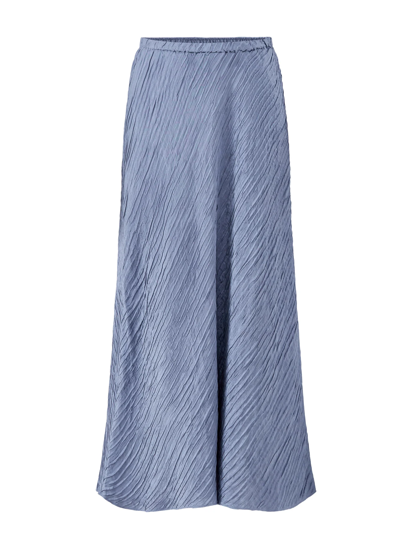 Bias Cut Skirt Blue
