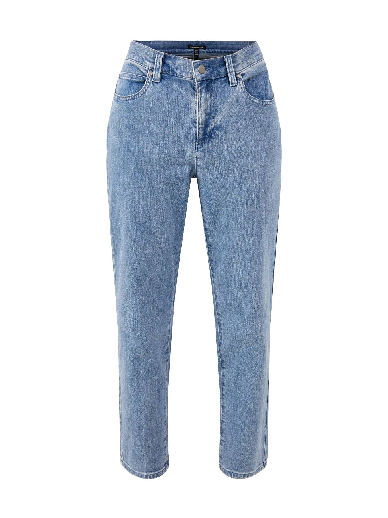 High Waisted Slim Ankle Jeans