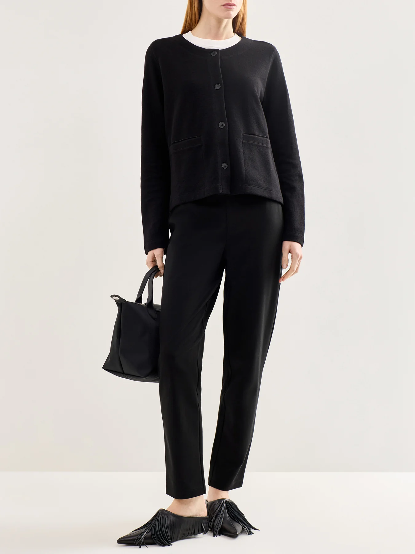 Washable Flex Ponte Trouser Black - Image 2