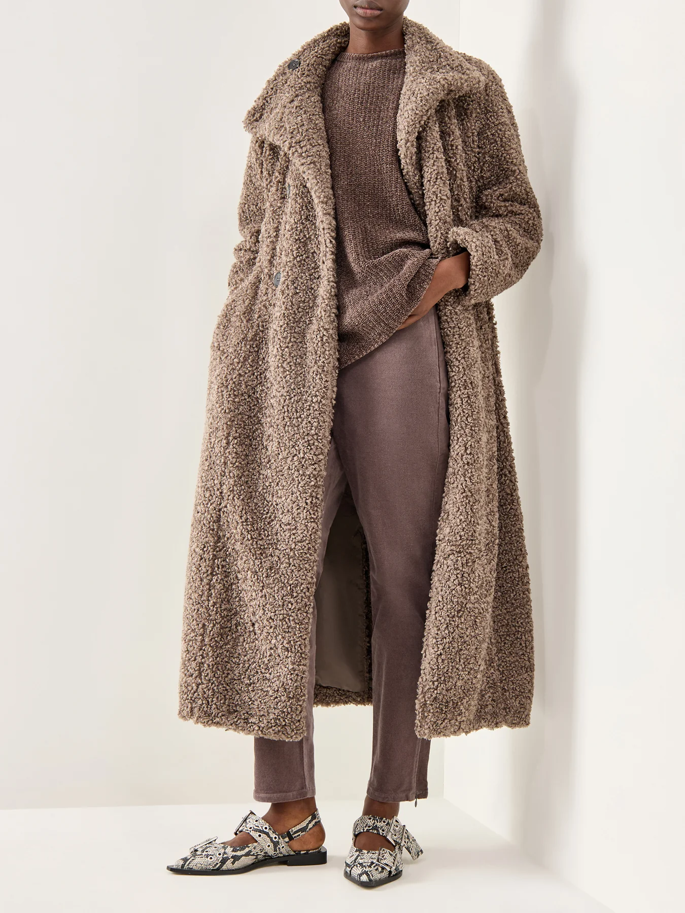 Slim Ankle Pant with Zip Beige - Image 2