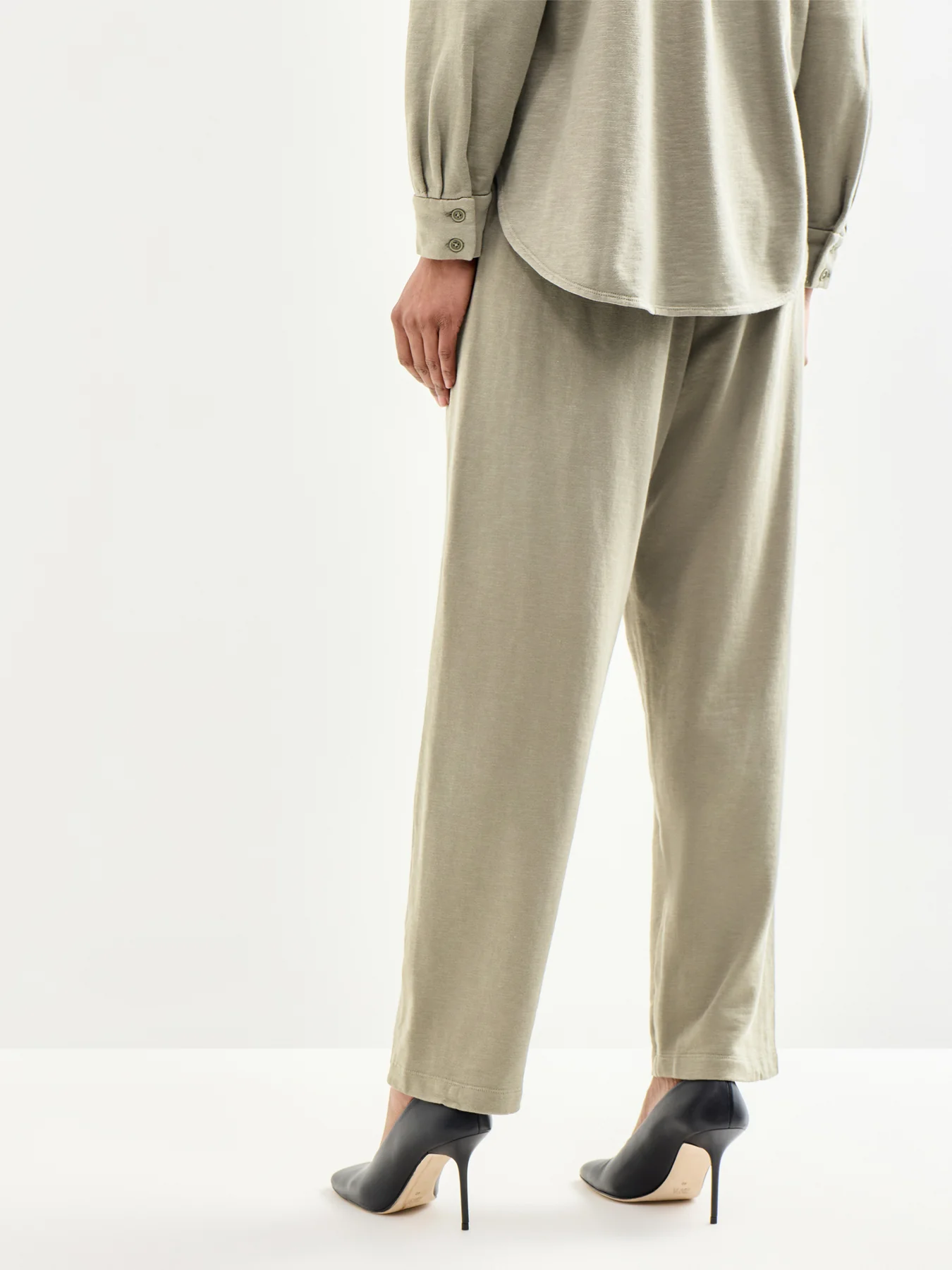 Slouch Ankle Pant Khaki - Image 5