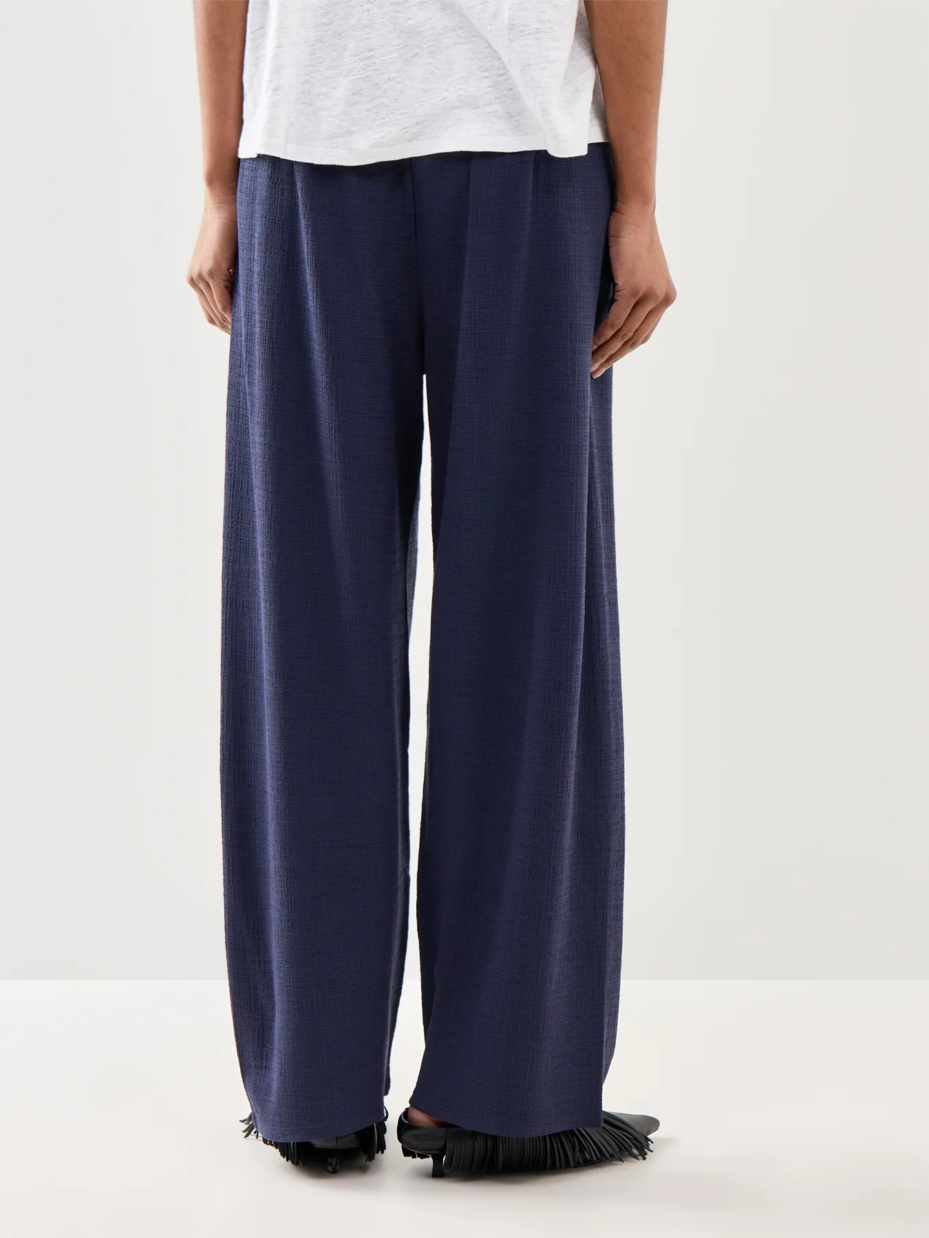 Straight Ankle Pants Navy - Image 5