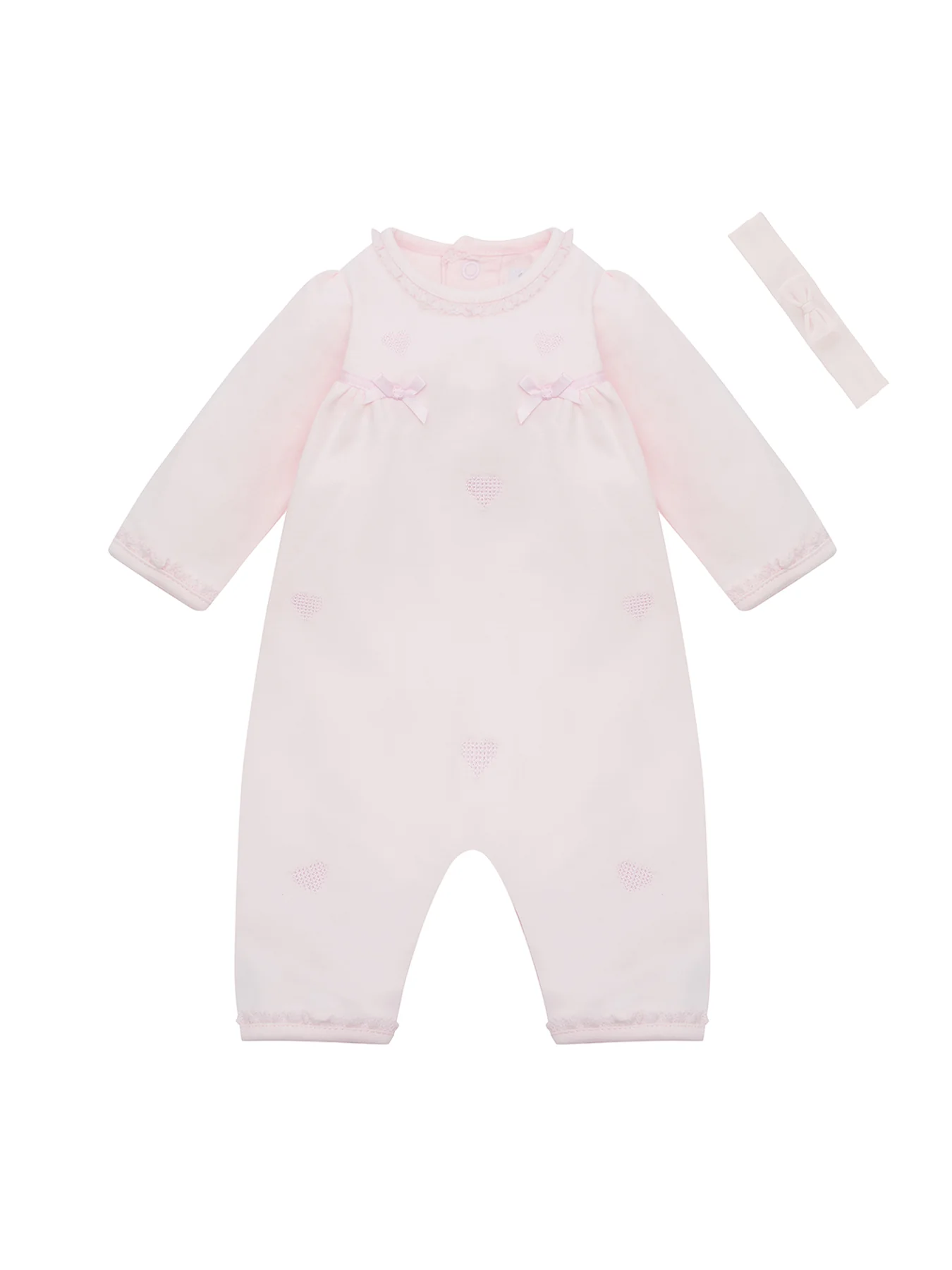 Baby Lily All-In-One with Hairband Pink - Image 2