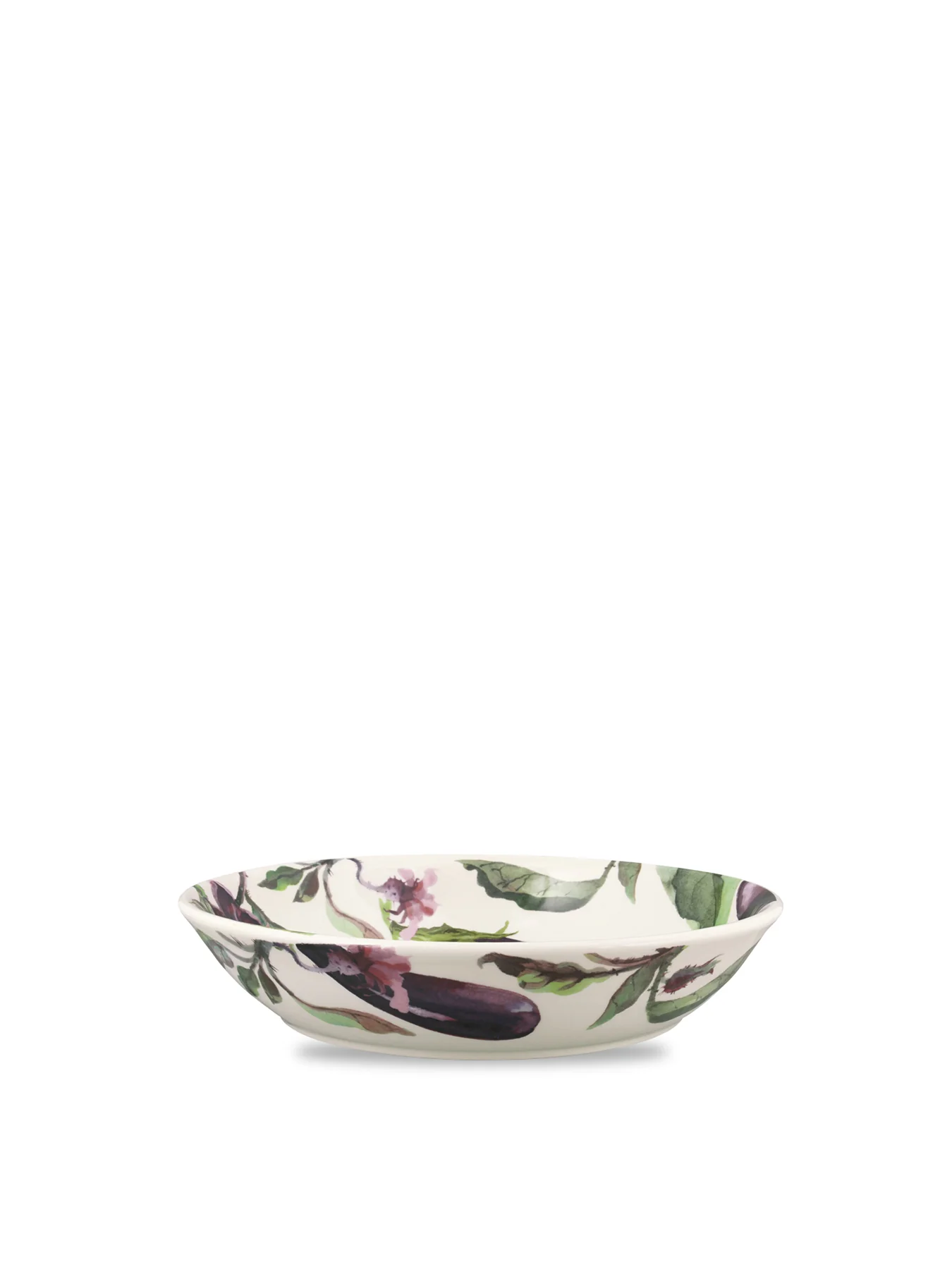 Aubergine and Flowers Medium Pasta Bowl - Image 3