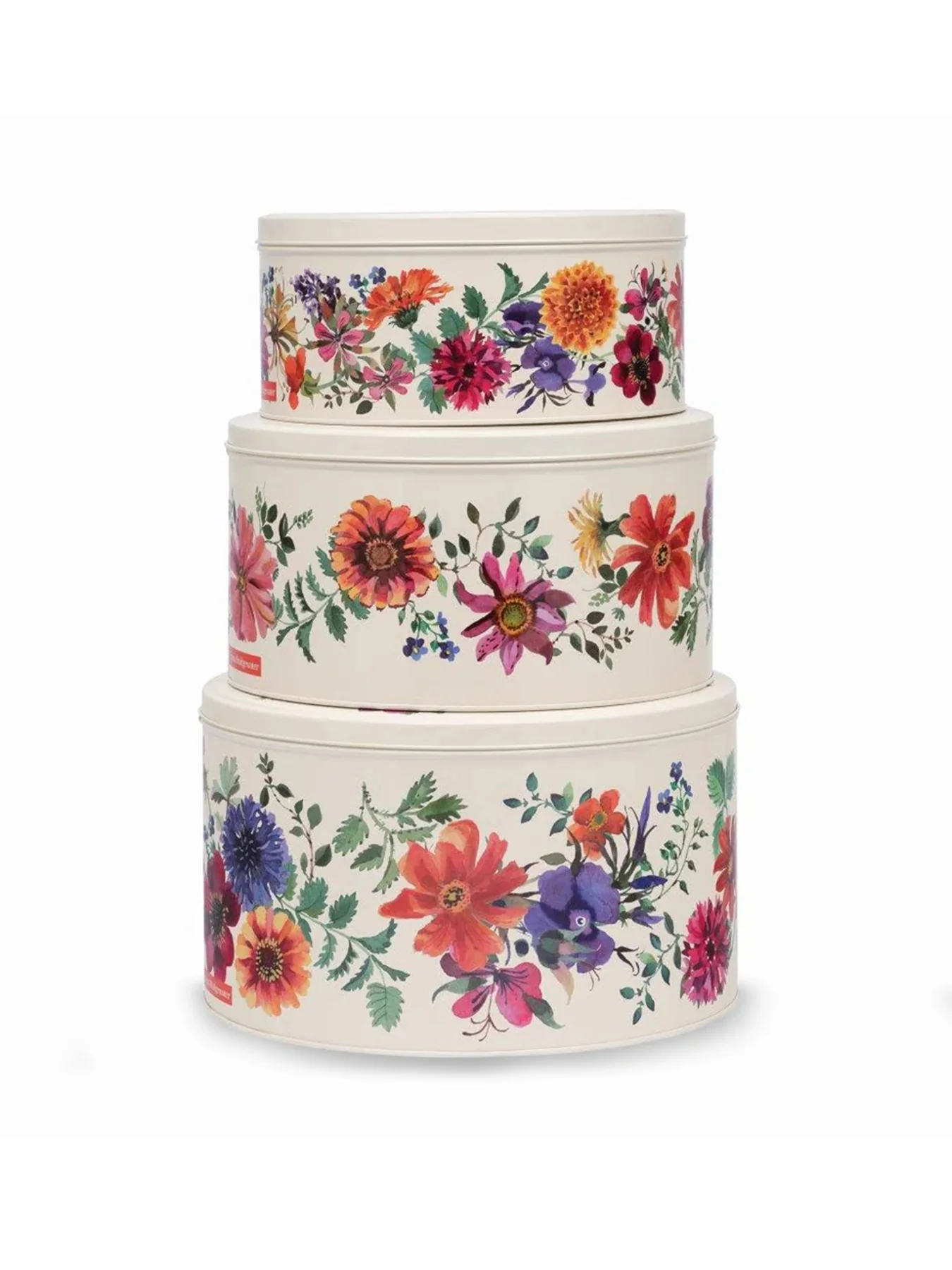 Garden Flowers Set of 3 Cake Tins