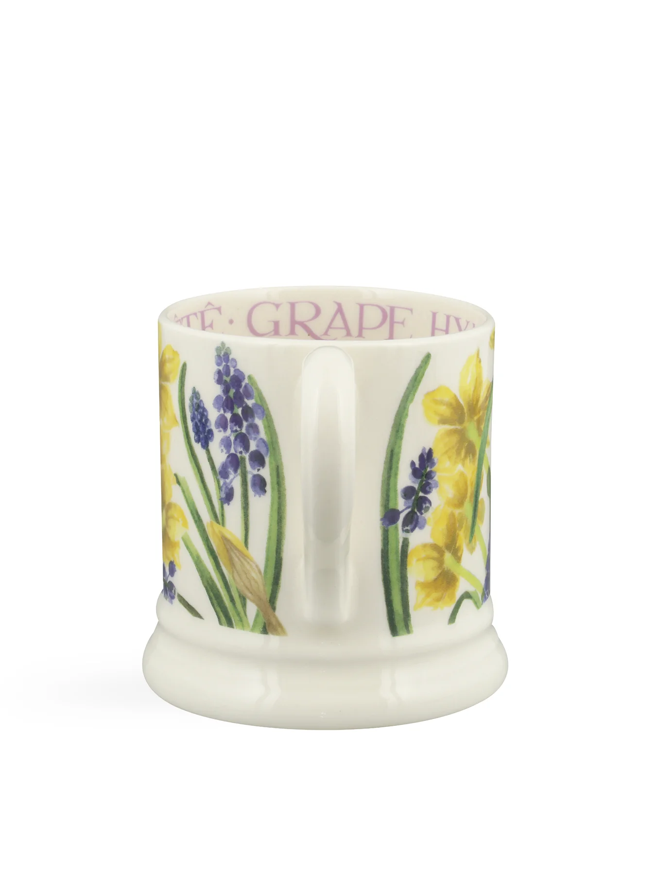Tête-à-Tête and Hyacinth Stoneware Mug Botanical Design - Image 3