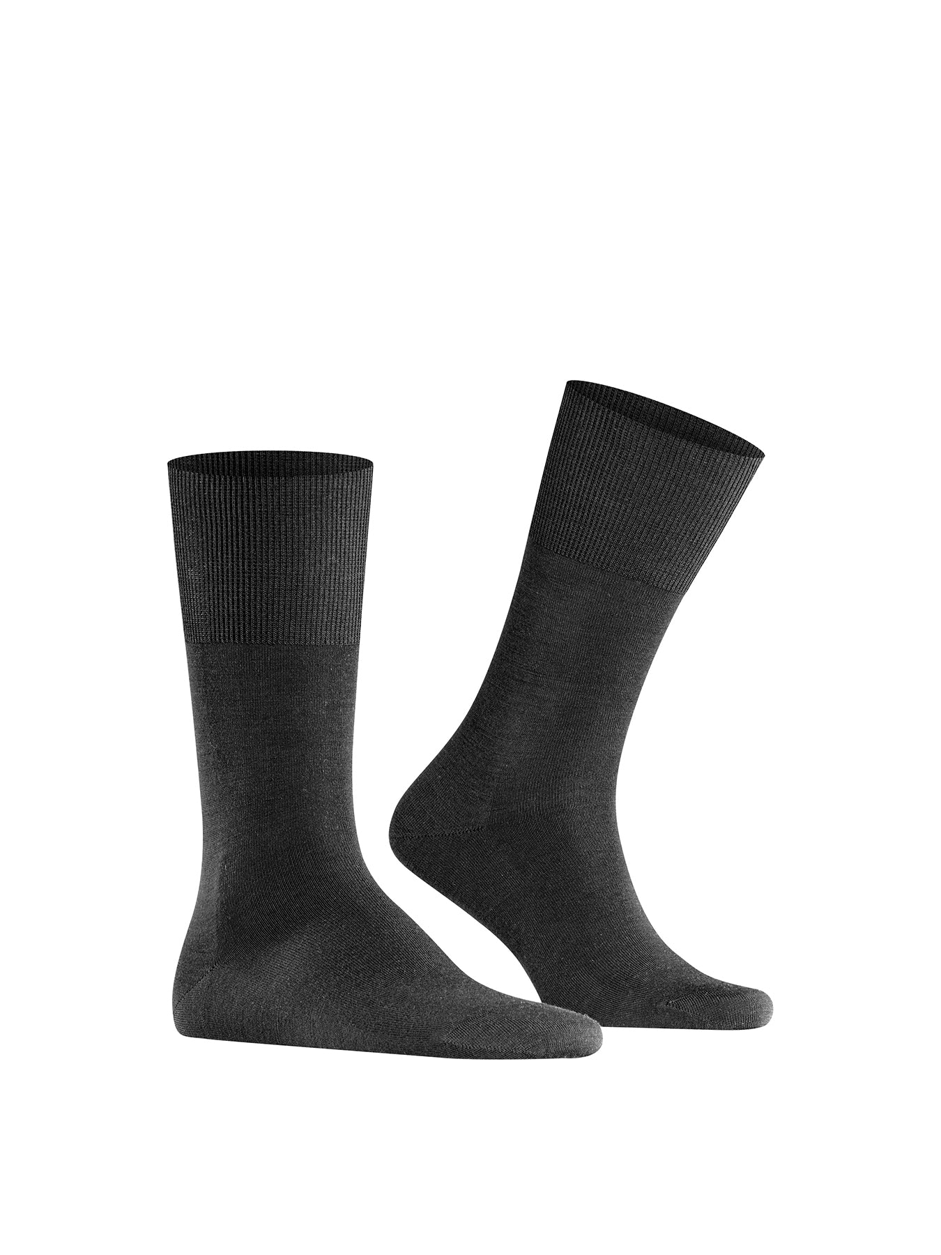 Cotton Blend Crew Socks Black - Image 2