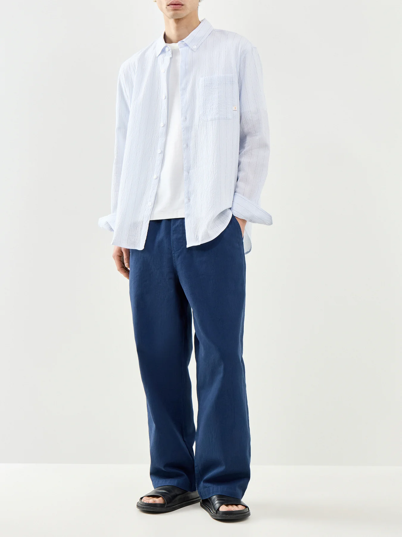 Striped Shirt Blue - Image 2