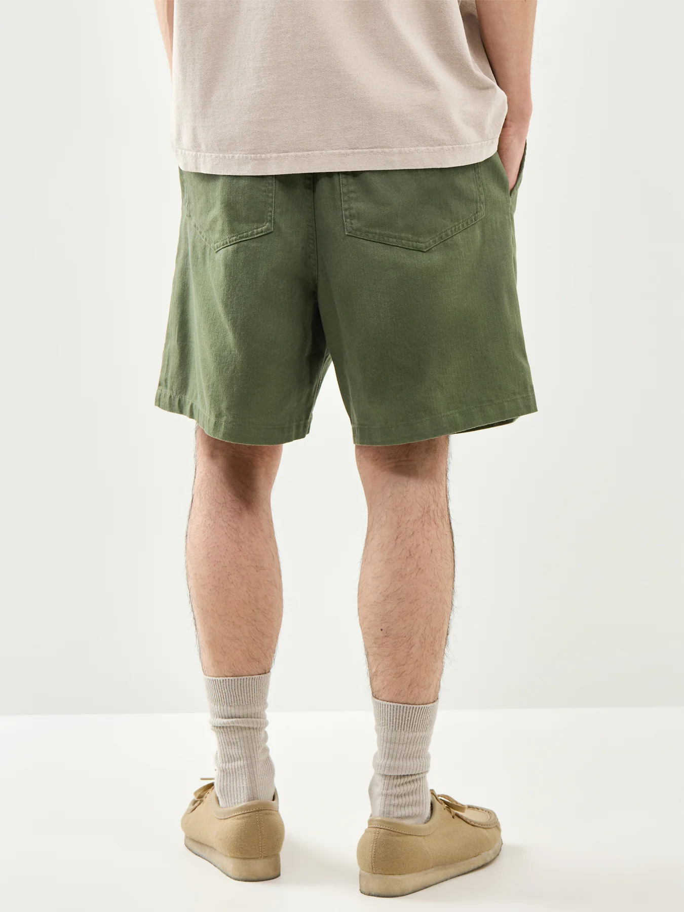 Drawstring Shorts Green - Image 5