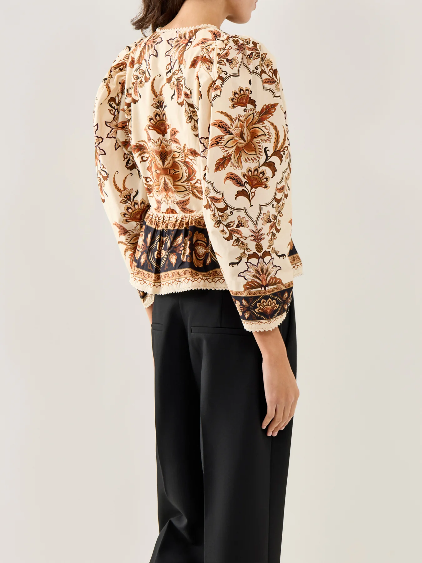 Majestic Garden Printed Blouse Multi - Image 5