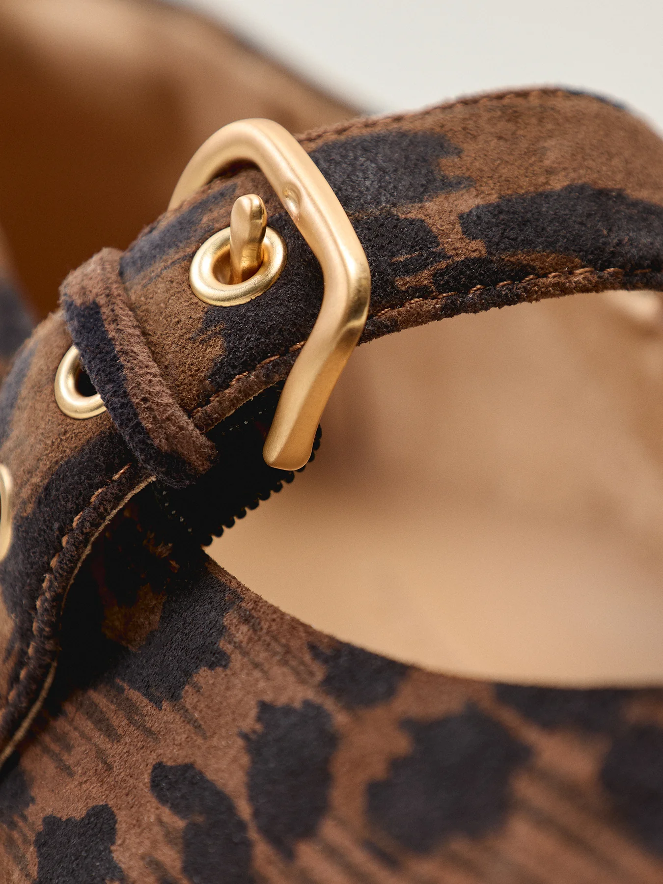 Delicato Leopard Suede Mary Janes - Image 3