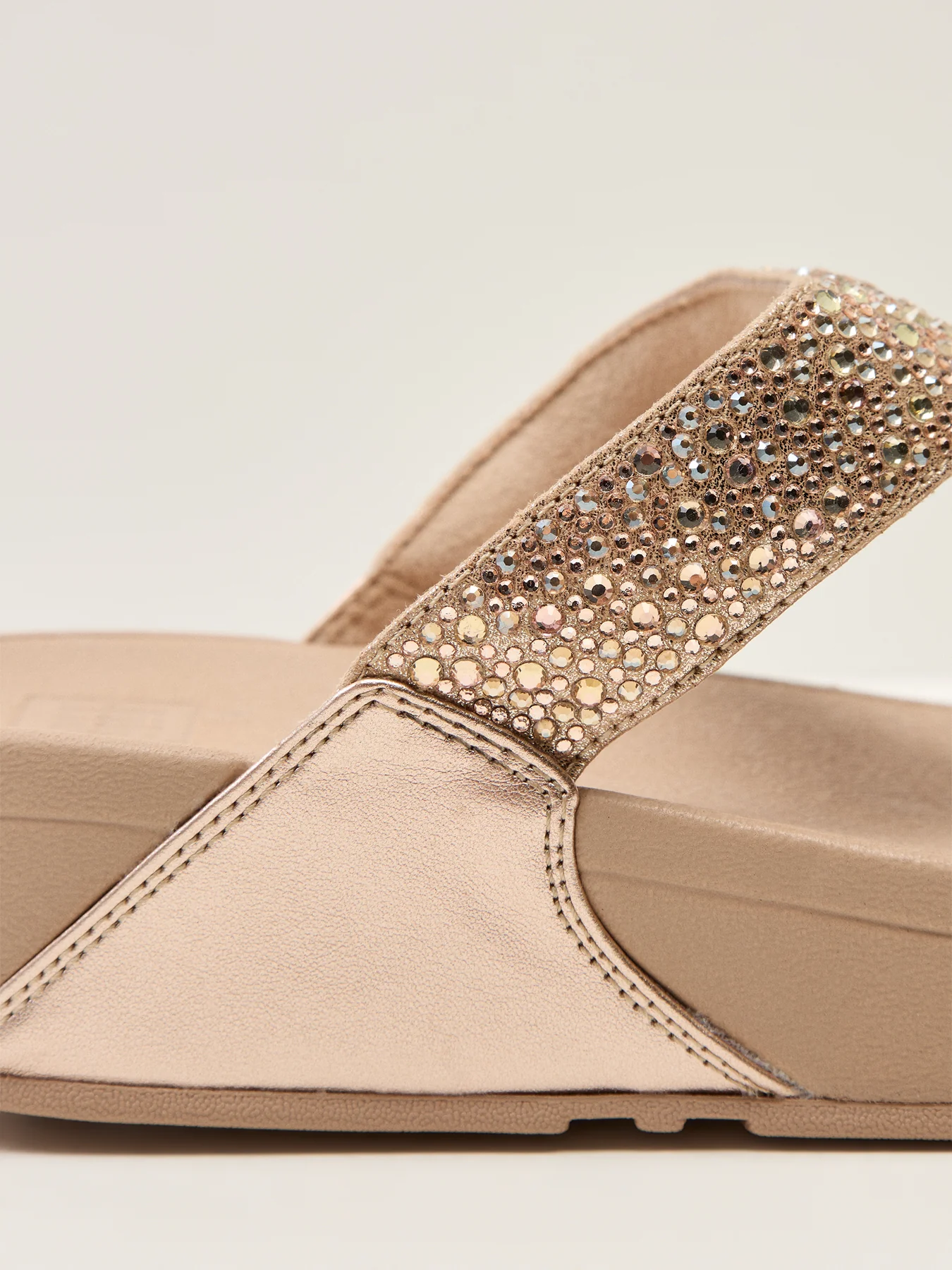 Lulu Crystal-Mix Toe-Post Sandals - Image 3