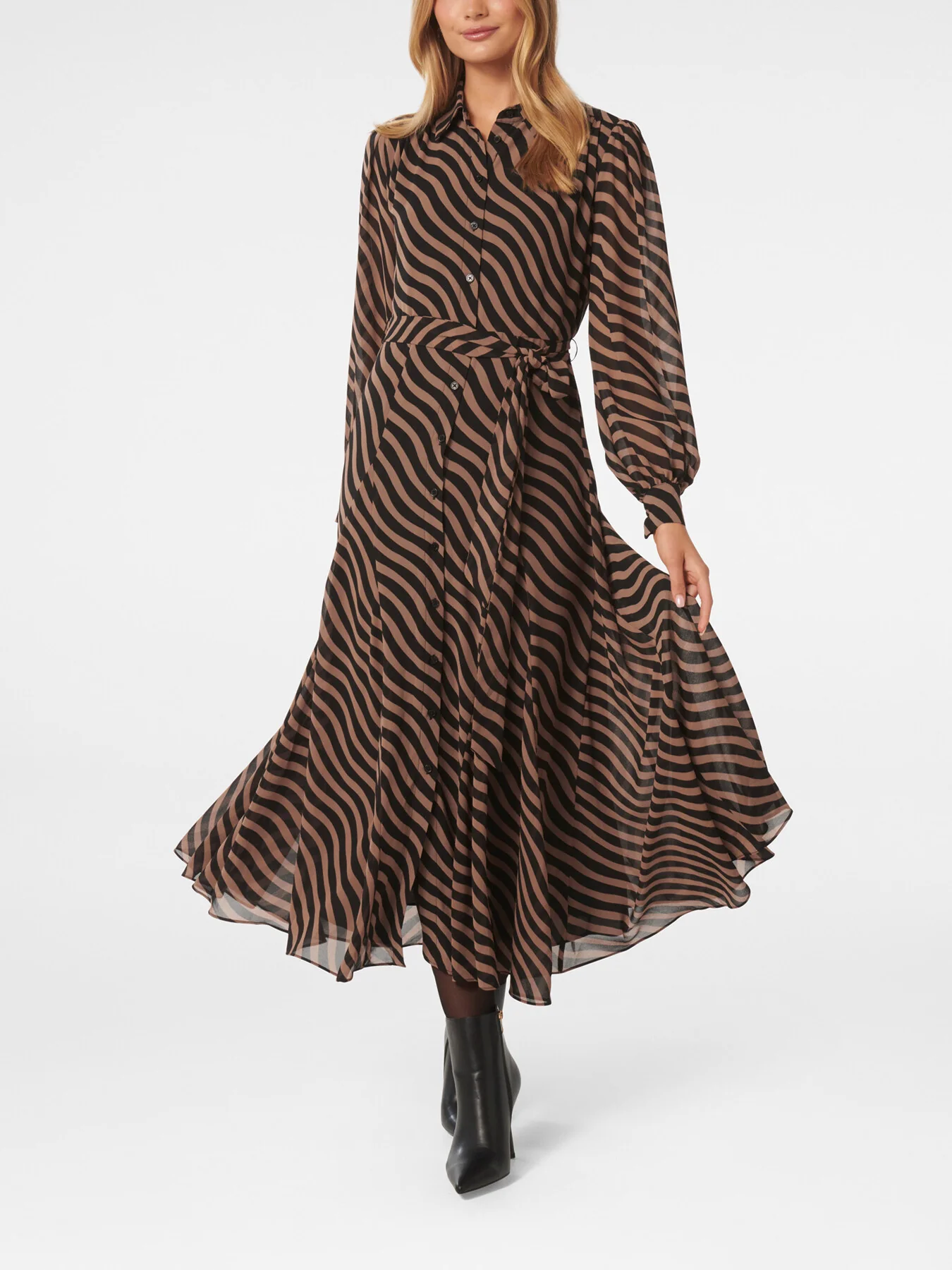 Fiona Godet Shirt Midi Dress - Image 2