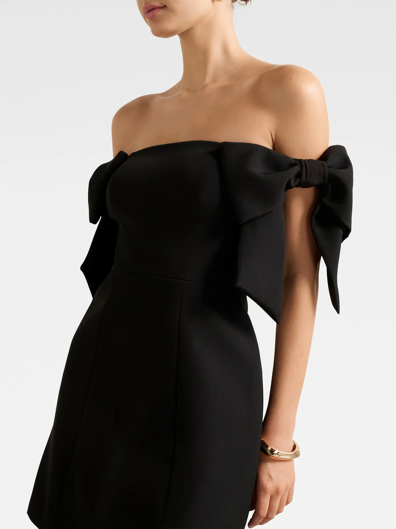 Adalyn Mini Bow Dress Black - Image 5