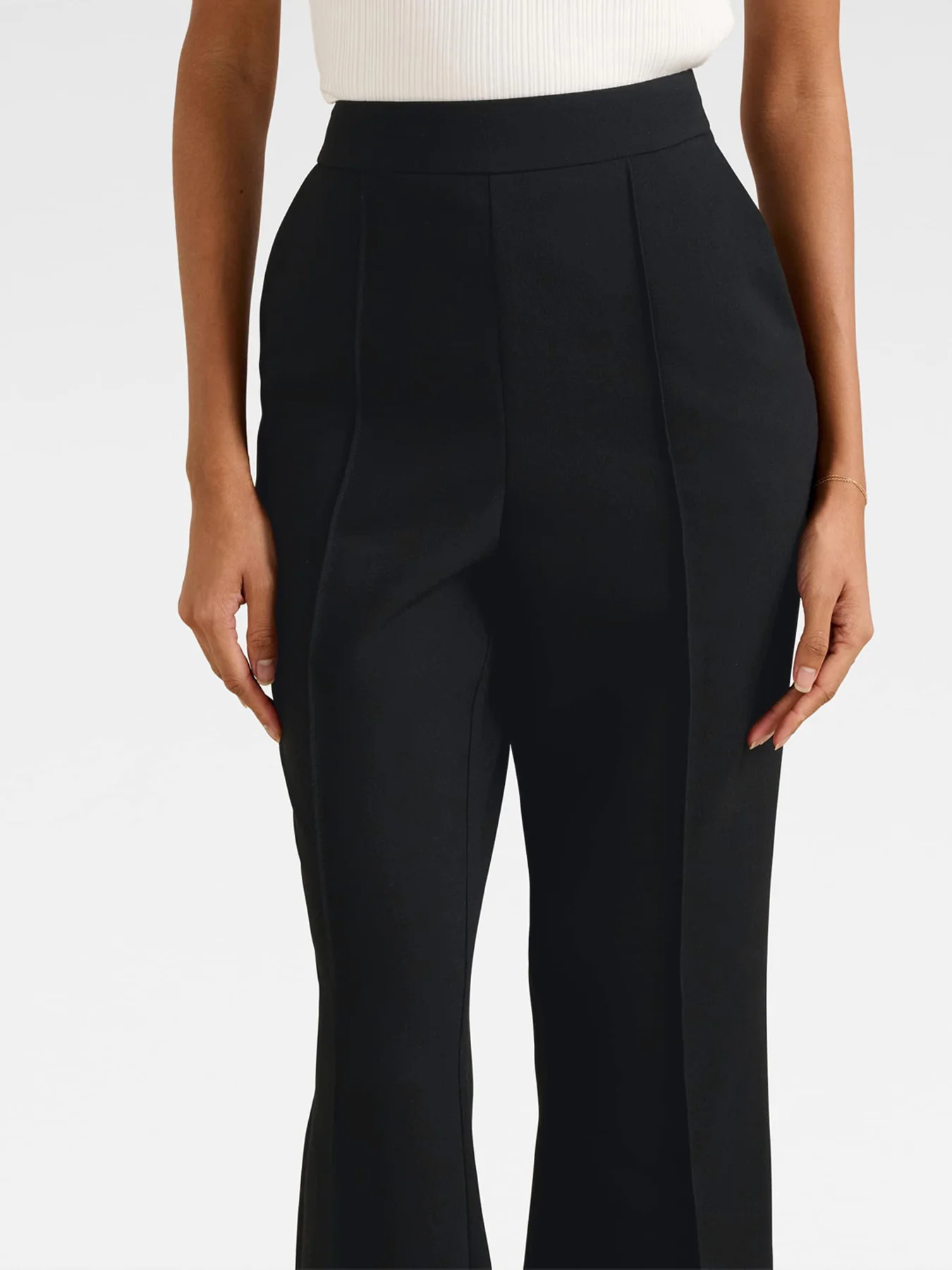 Bethany Petite Pintuck Flared Pants - Image 5