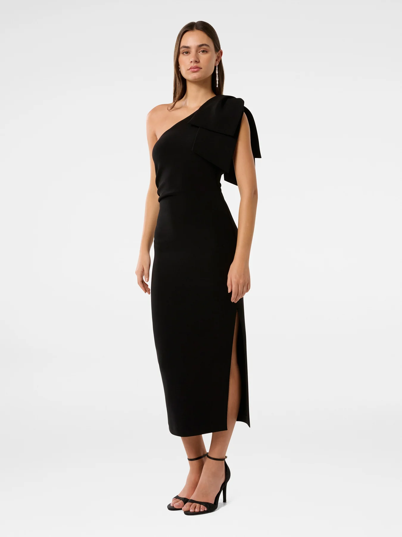 Jade Bow Bodycon Dress Black - Image 5