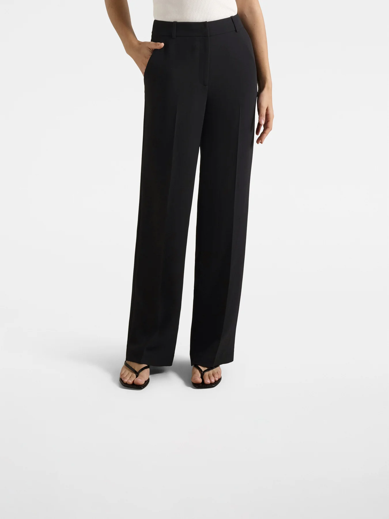 Dahlia Straight Leg Pants Black - Image 3