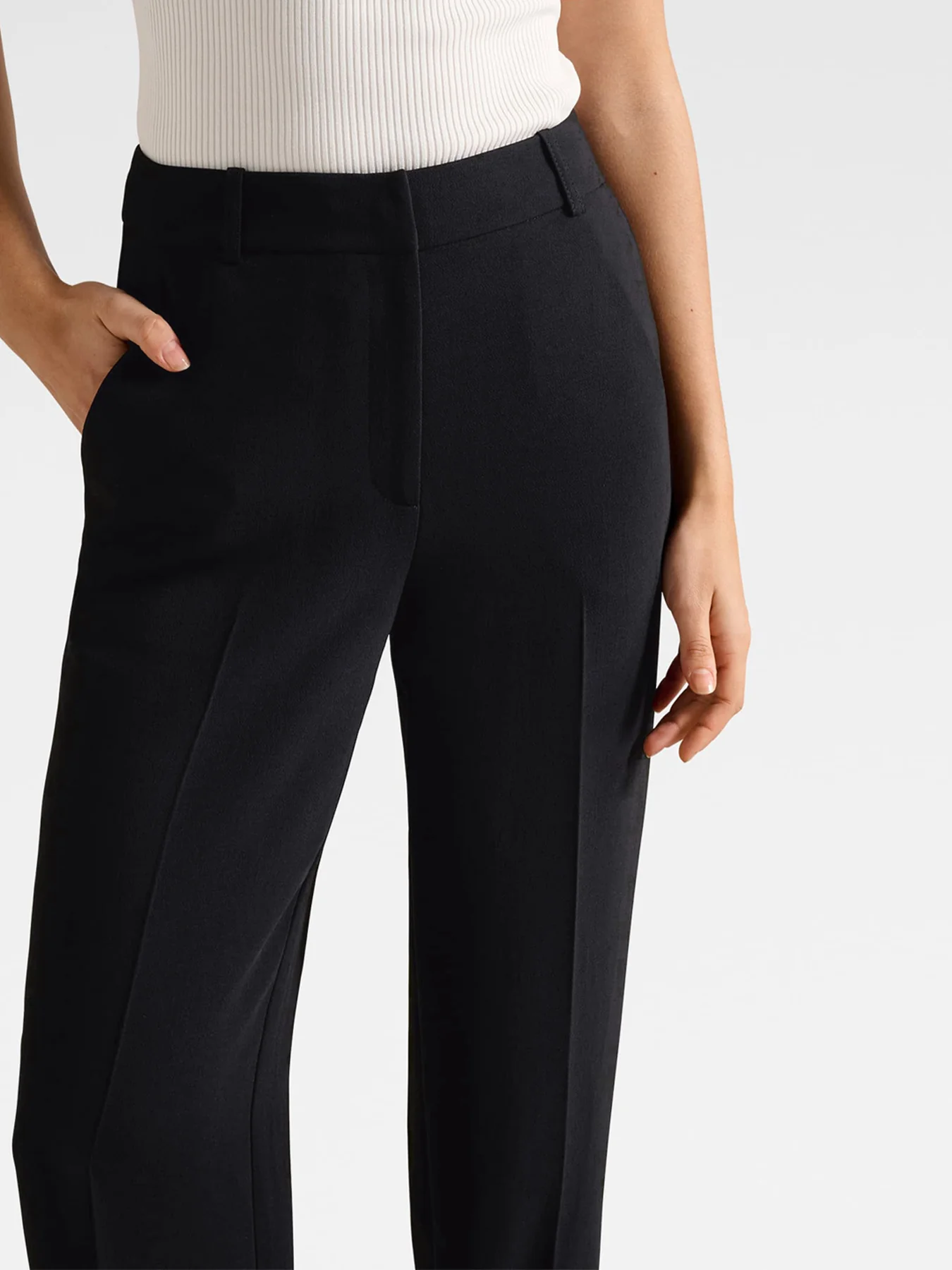 Dahlia Straight Leg Pants Black - Image 5