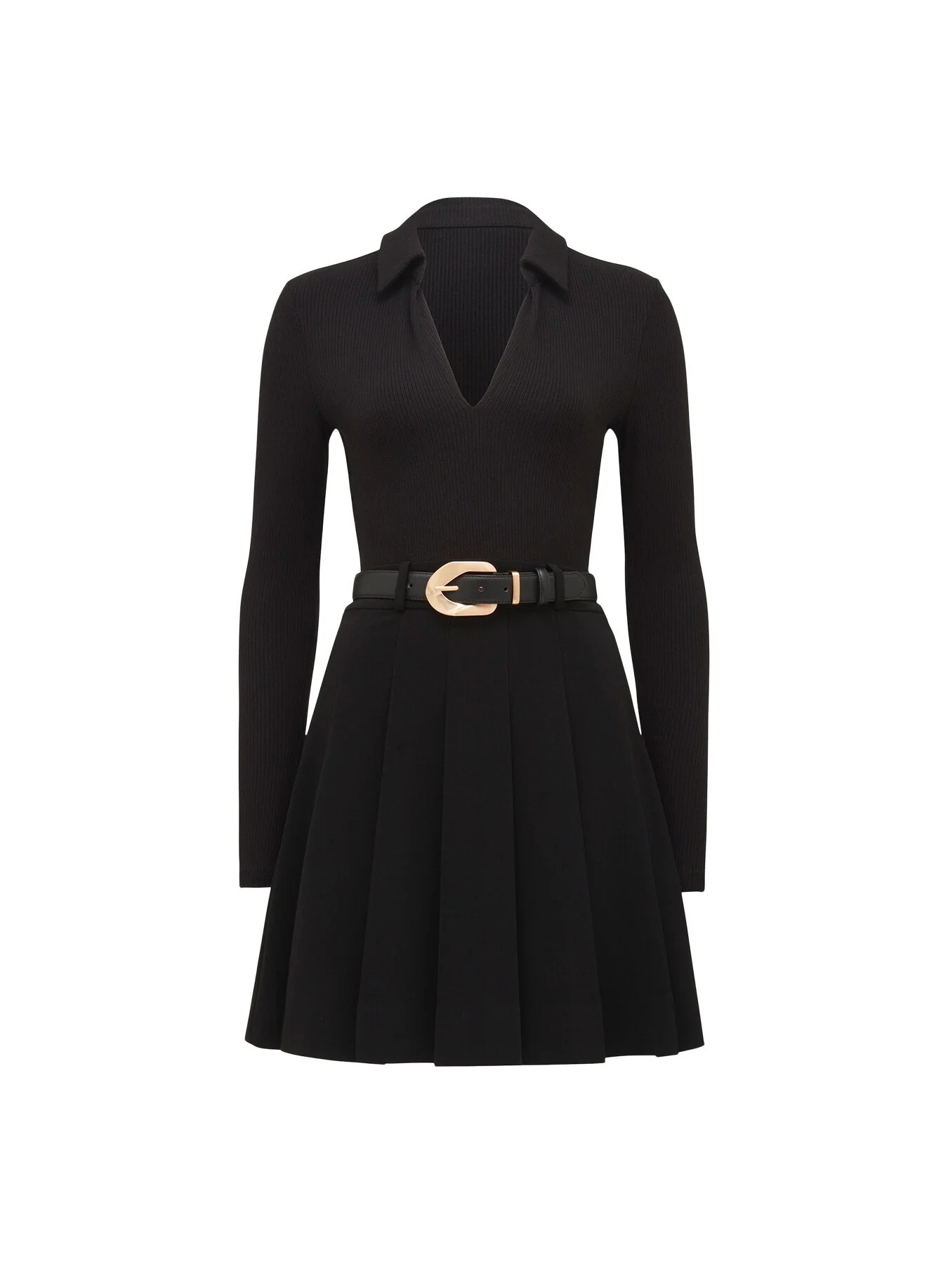 Eliana Pleated Skirt Mini Dress