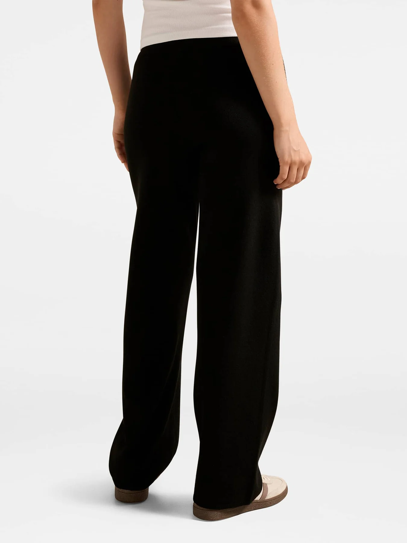 Hazel Knitted Lounge Pants Black - Image 3