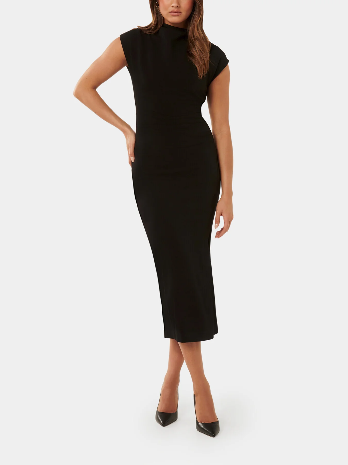 Samantha High Neck Midi Dress - Image 2