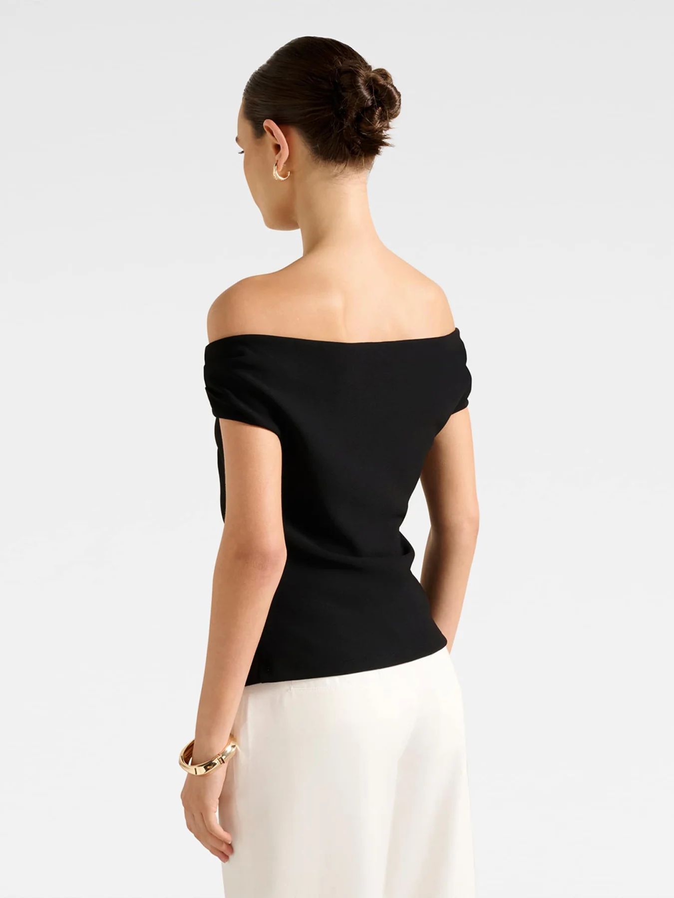 Somer Crepe Bardot Top - Image 3