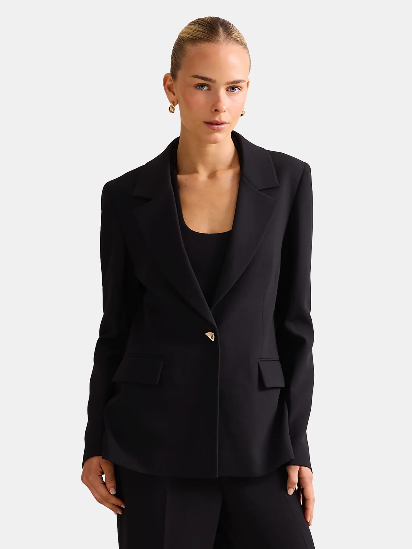 Victoria Single Breasted Blazer Black - Image 4