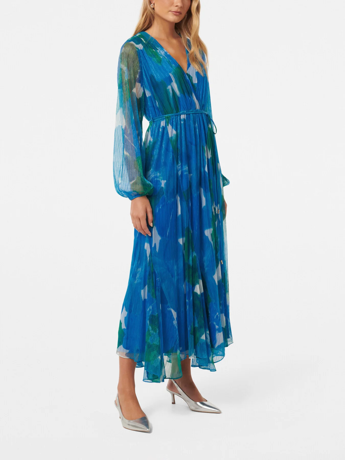 August Printed Plisse Midi Dress - Image 5