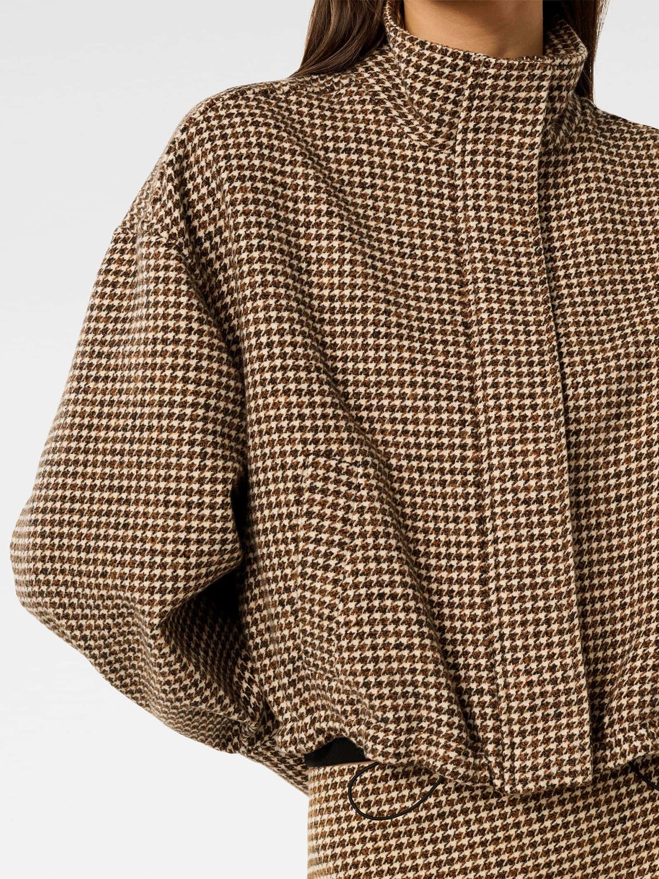 Kaia Checked Crop Jacket - Image 5