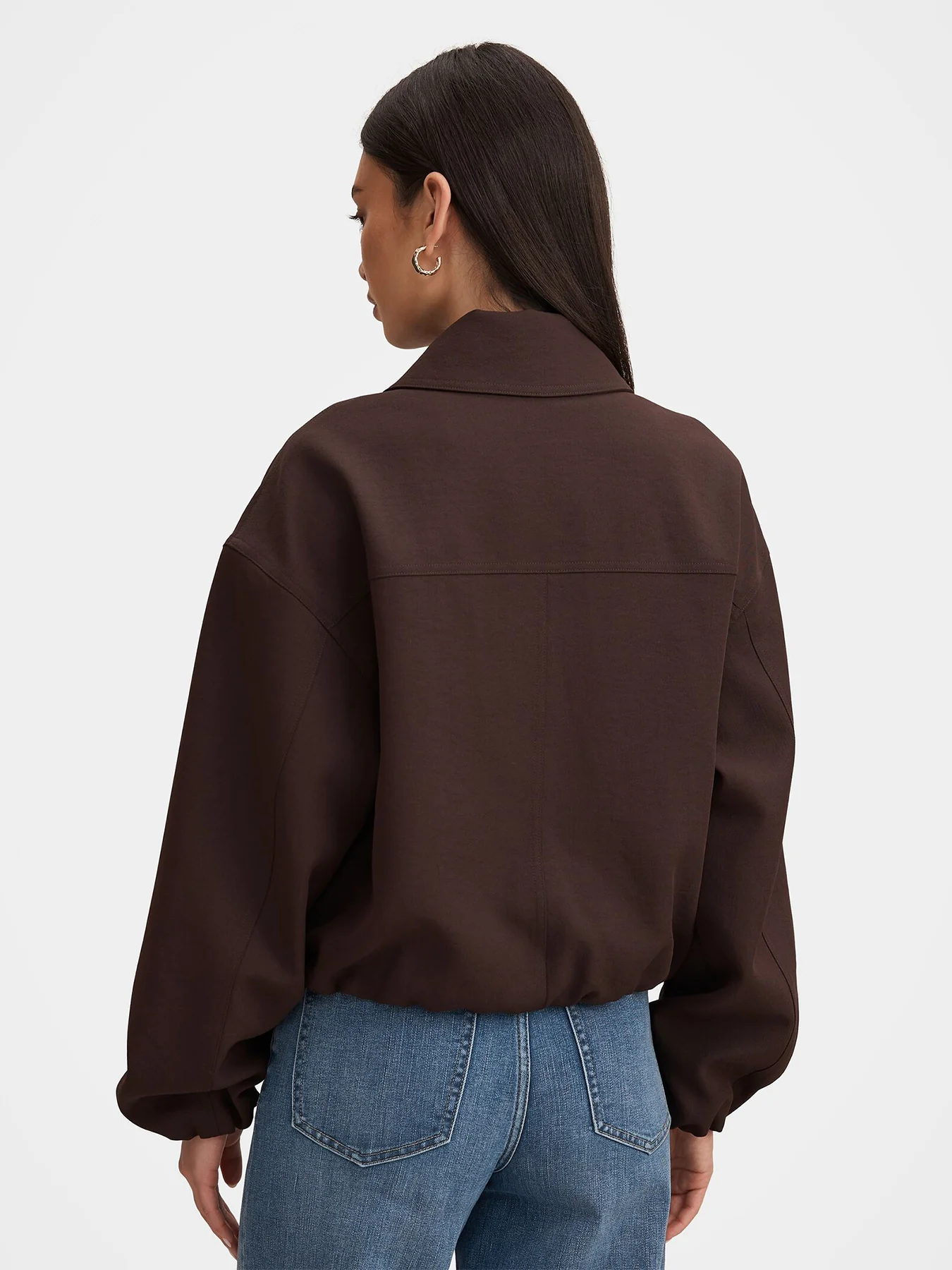 Lana Twill Jacket Brown - Image 5