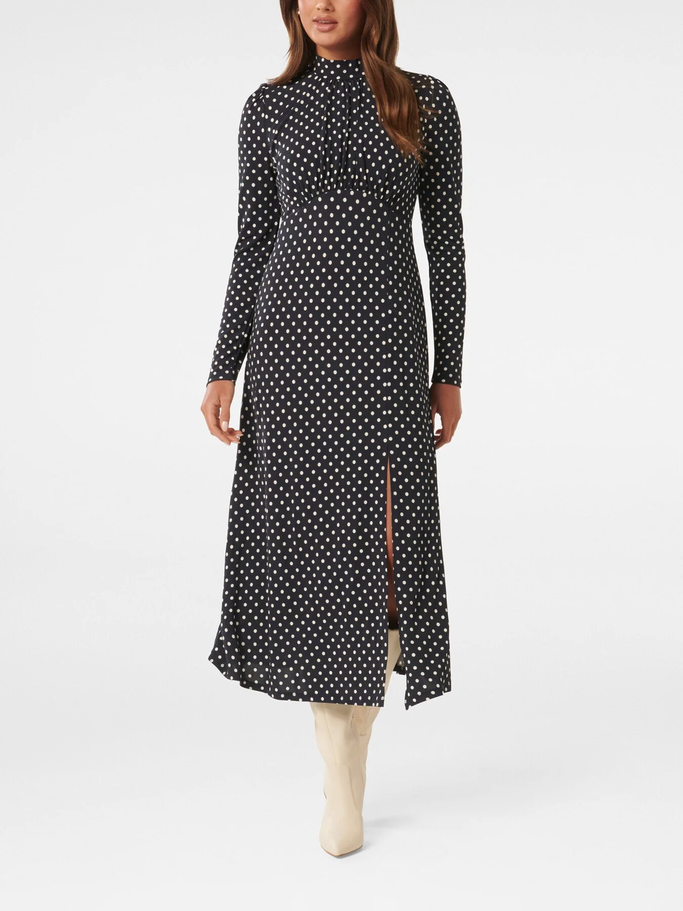 Dawson High Neck Midi Dress - Image 2