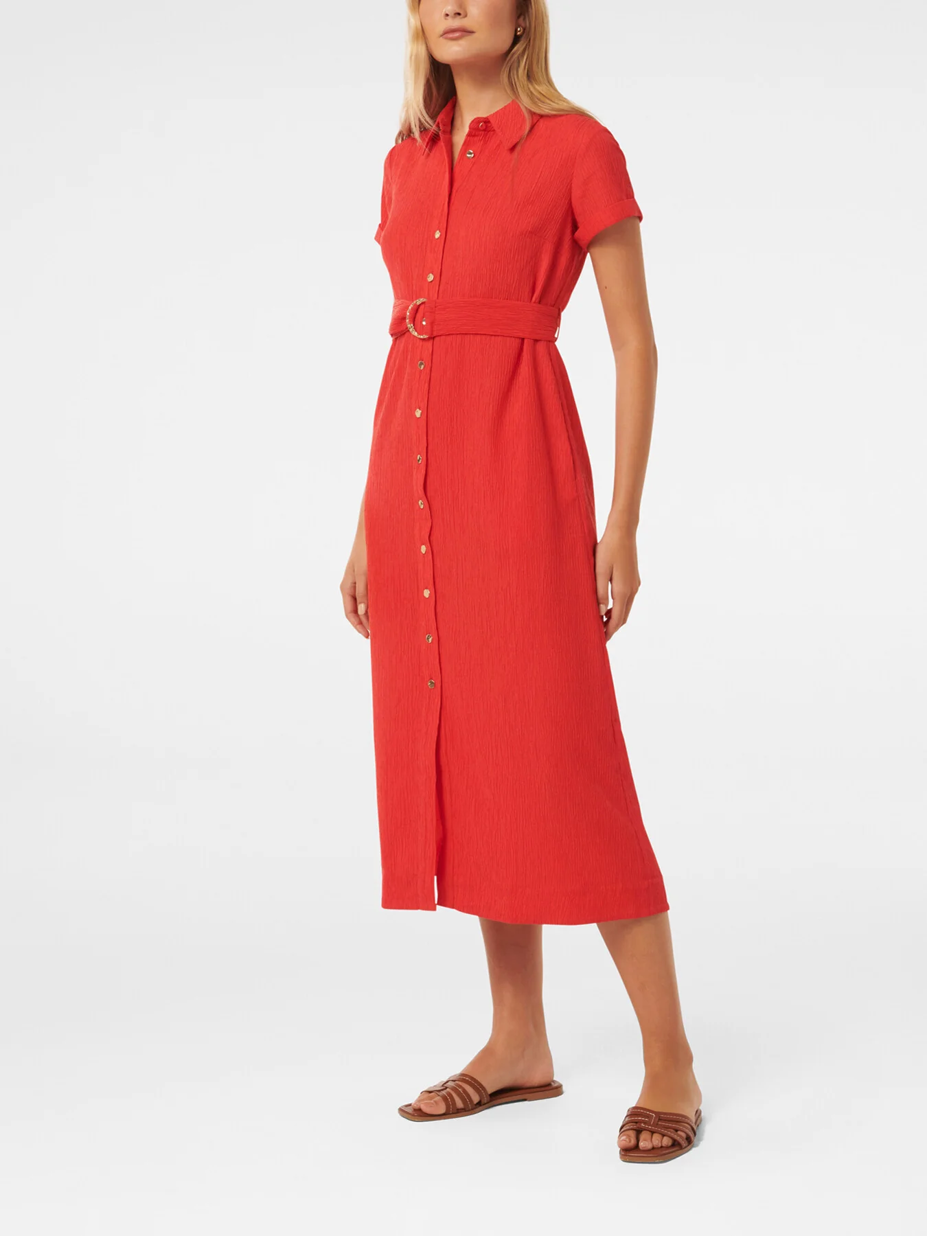 Briley Textured Shirt Dress - Image 5
