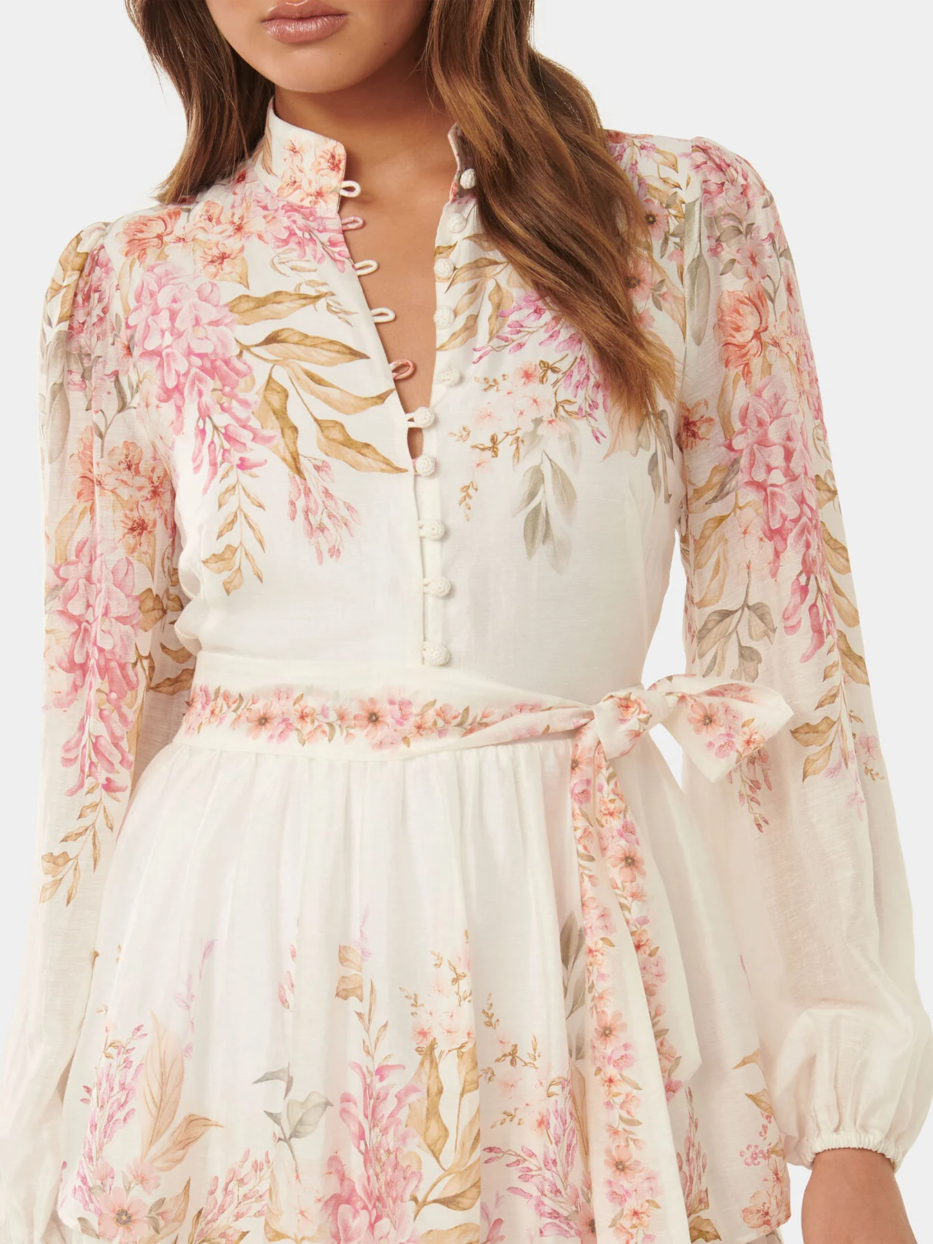 Isla Printed Long Sleeves Mini Dress - Image 5