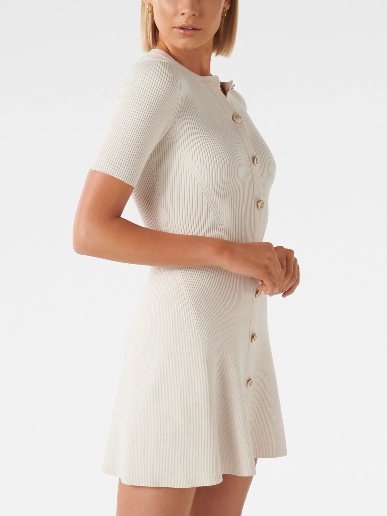 Jolie Button Down Mini Dress - Image 4