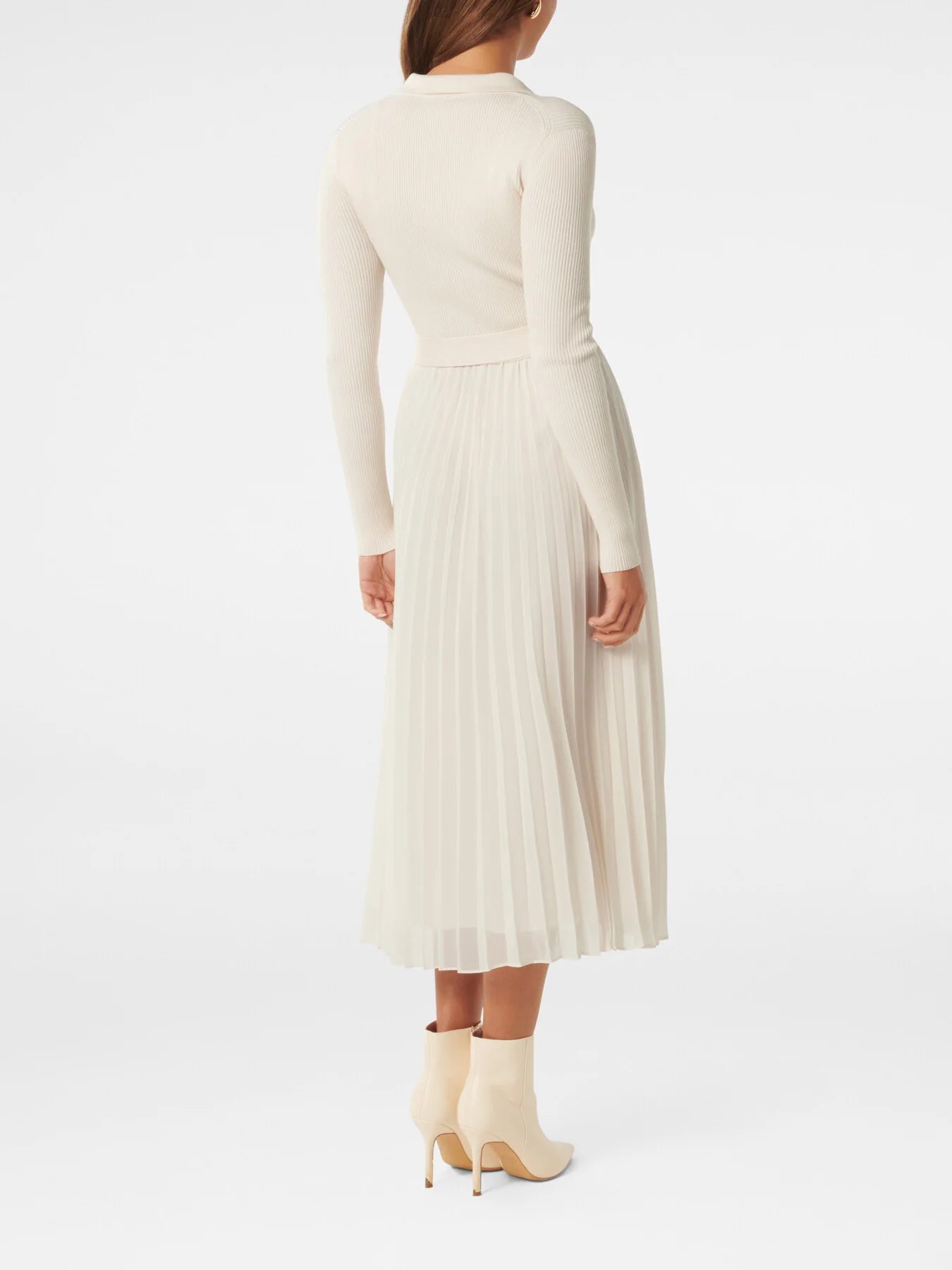 Maeve Pleat Hem Polo Collar Knit Dress - Image 3