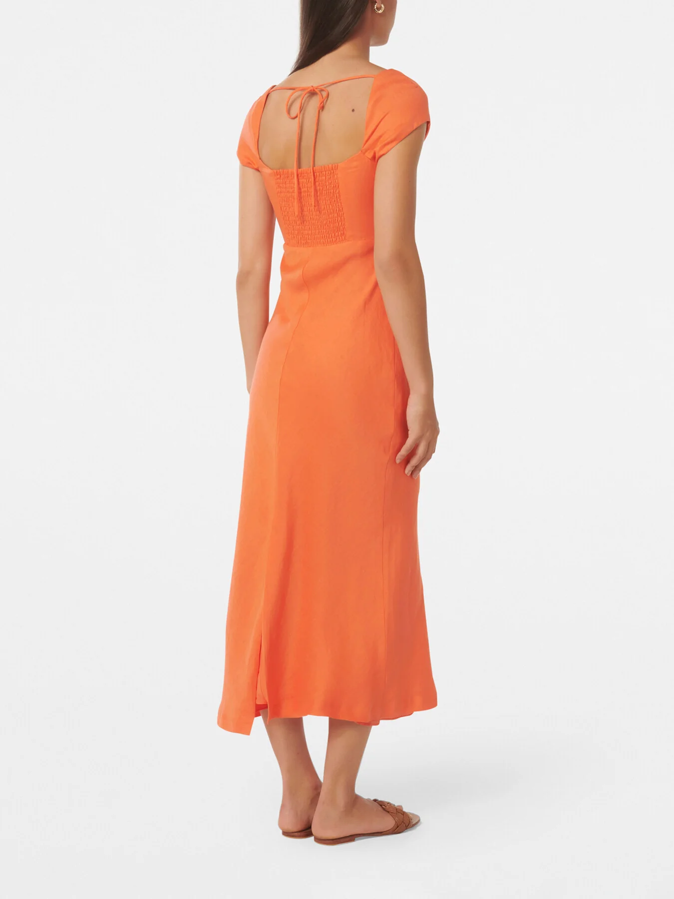 Annie Waist Ruched Midi Dress - Image 3