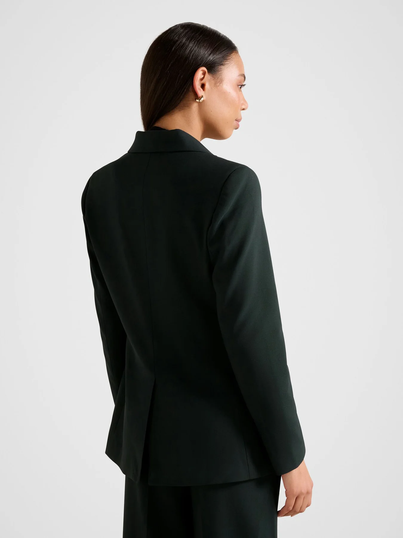 Clarette Nipped Waist Blazer Green - Image 3