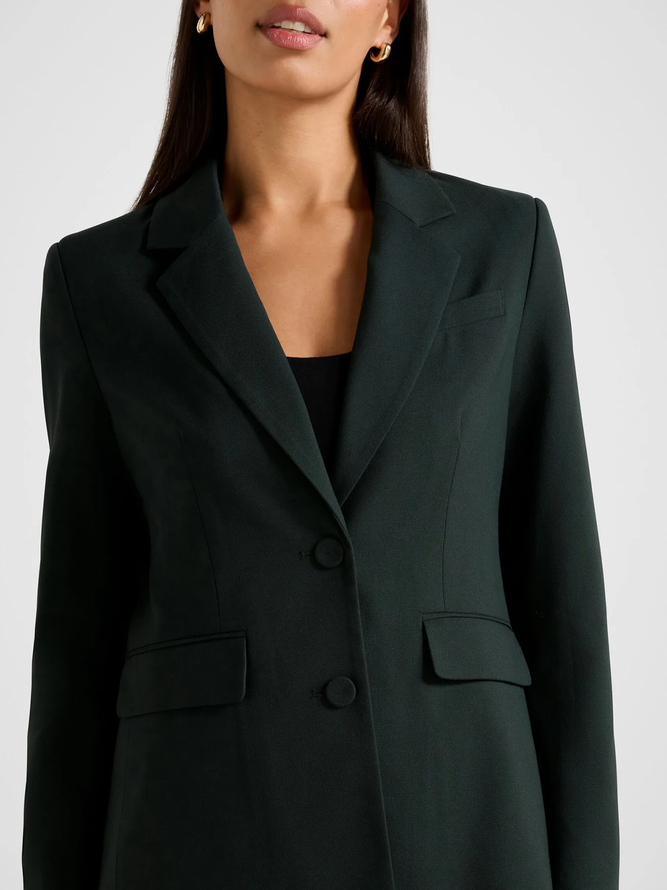 Clarette Nipped Waist Blazer Green - Image 5
