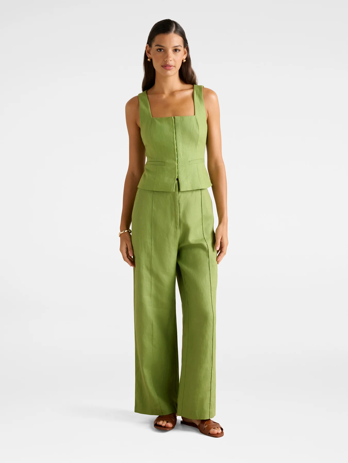Posey Linen Wide Leg Pants - Image 2