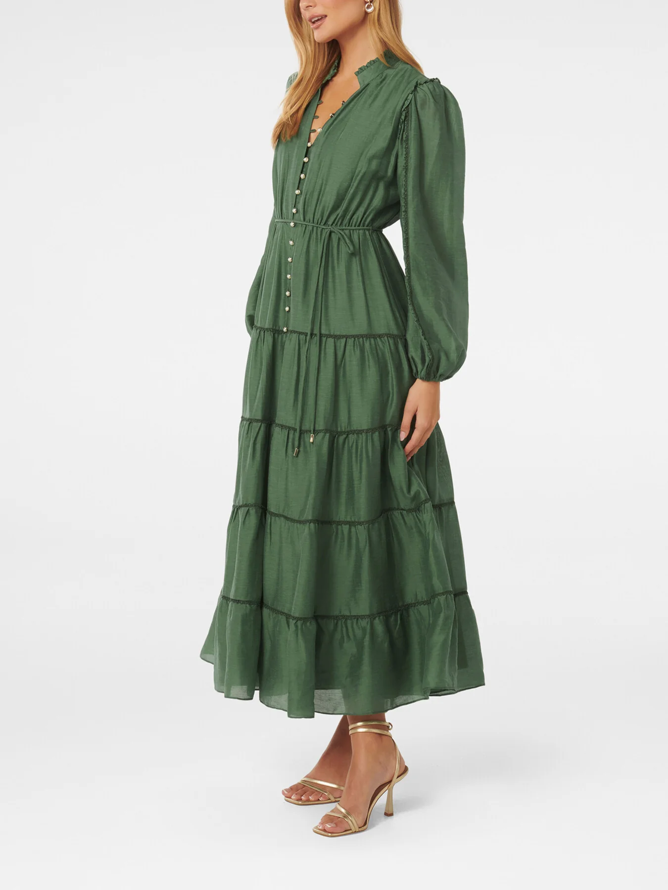 Jessie Button Down Midi Dress - Image 4