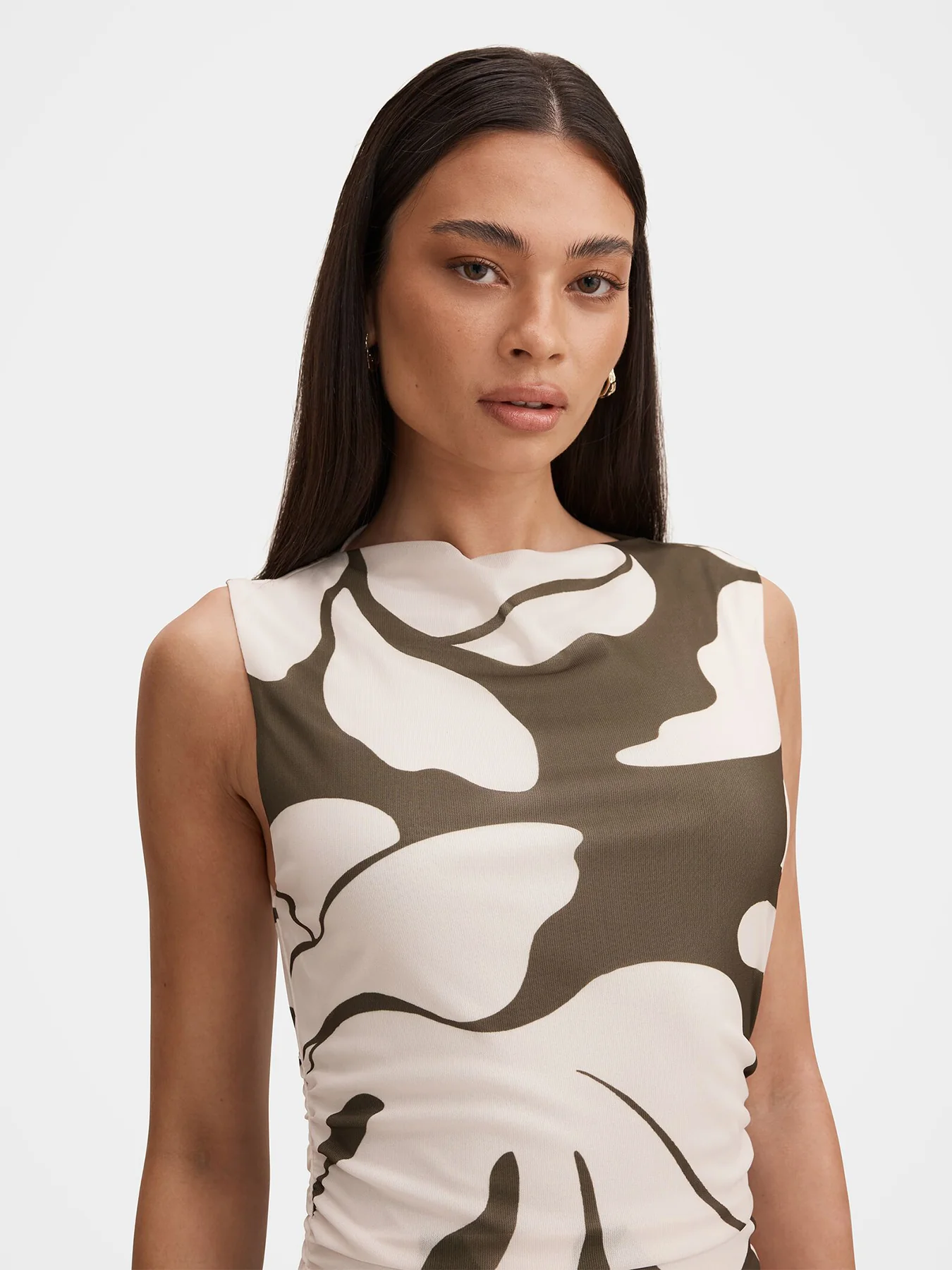 Allegra Mesh Midi Dress Multi - Image 4