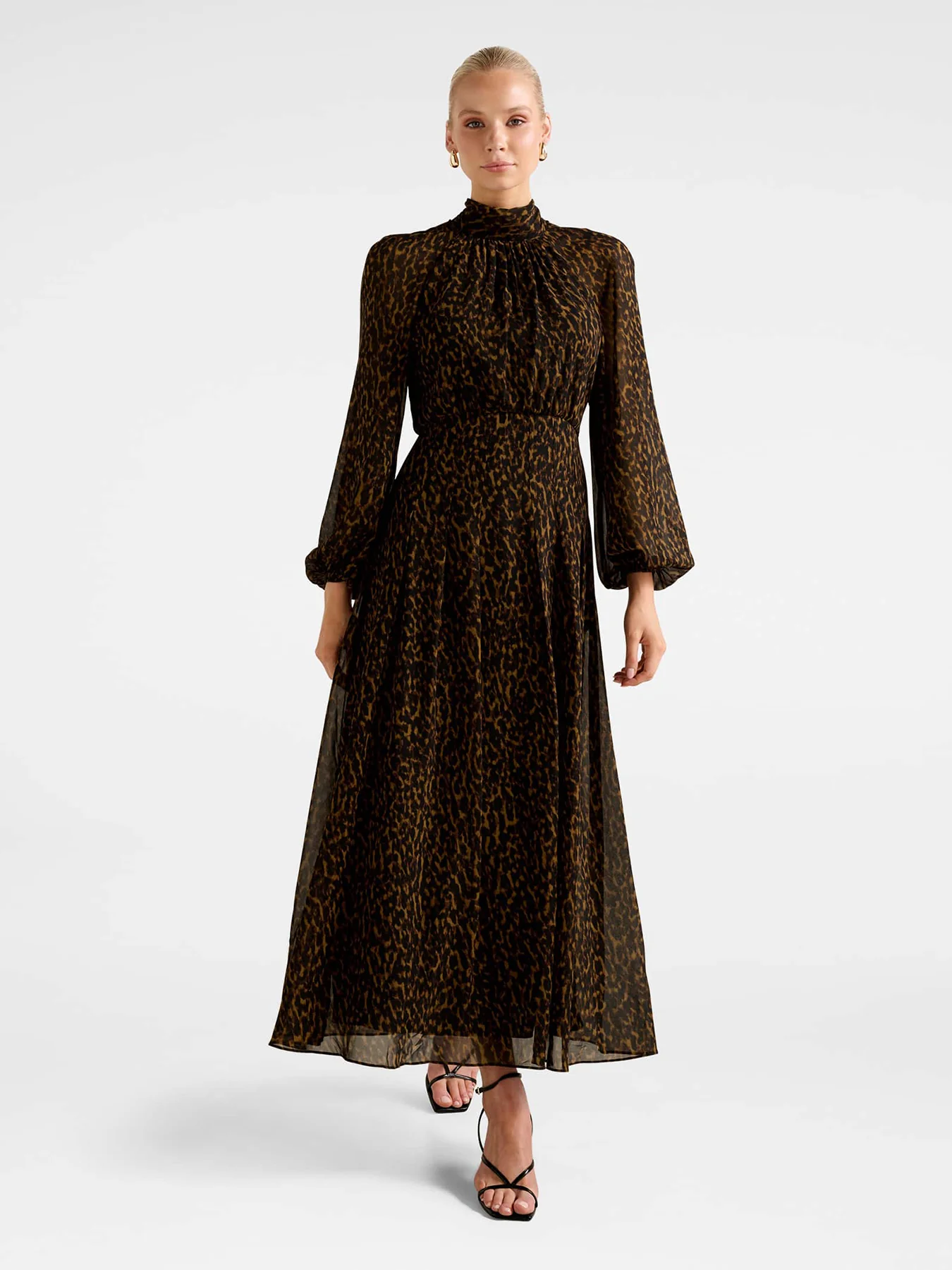 Janelle Raglan Maxi Dress Black - Image 2