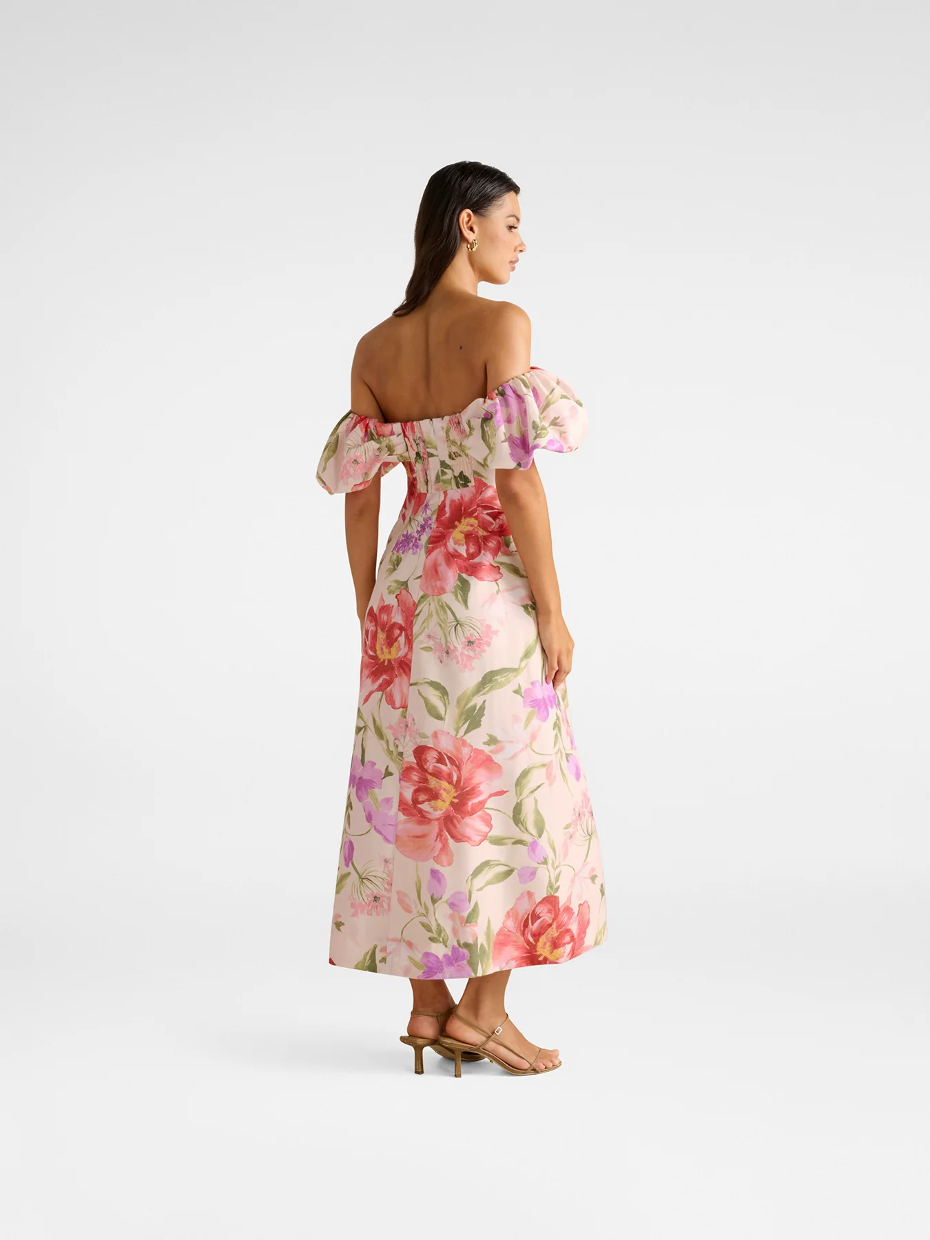 Janie Off Shoulder Midi Dress - Image 3