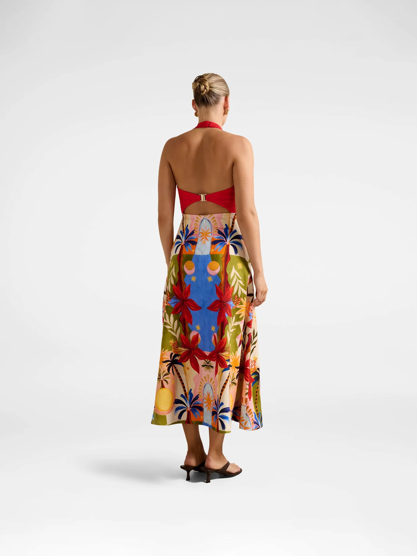 Romee Halter Neck Midi Dress - Image 3