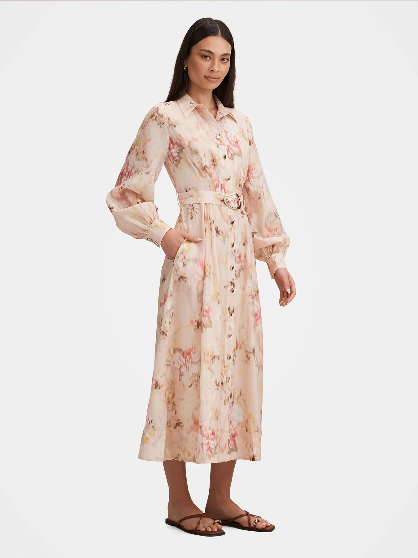 Terese Printed Shirt Dress Multi - Image 4