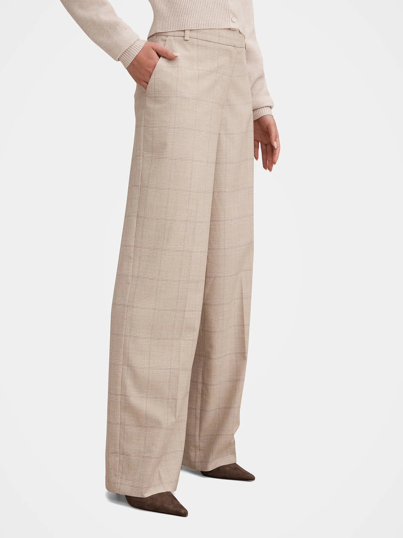 Lottie Wide Leg Pants Neutral - Image 3
