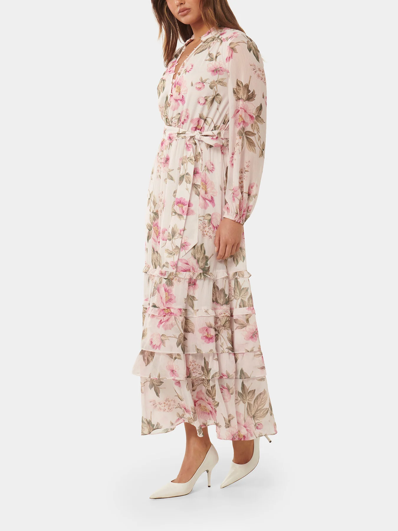 Sonia Ruffle Midi Dress - Image 4